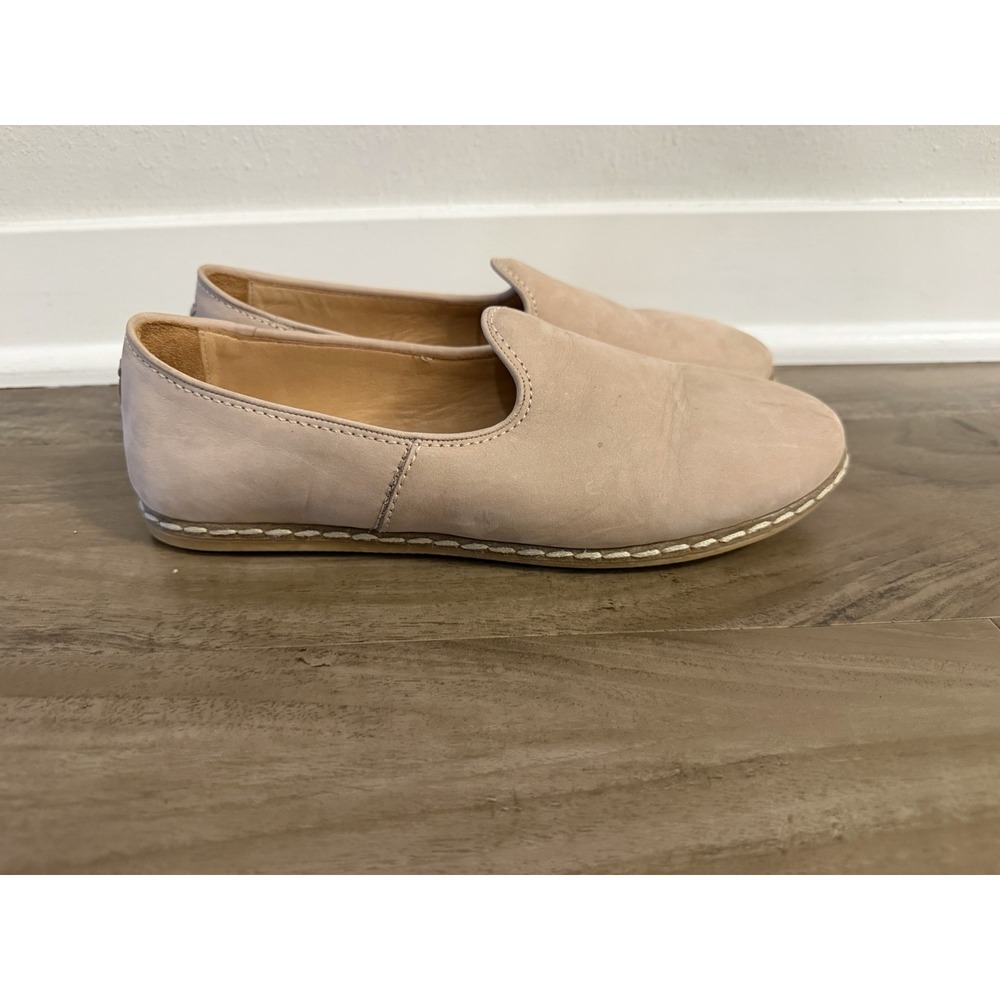Charix Womens 40 Beige Suede Slip On Loafers Casual Comfort Everyday Style